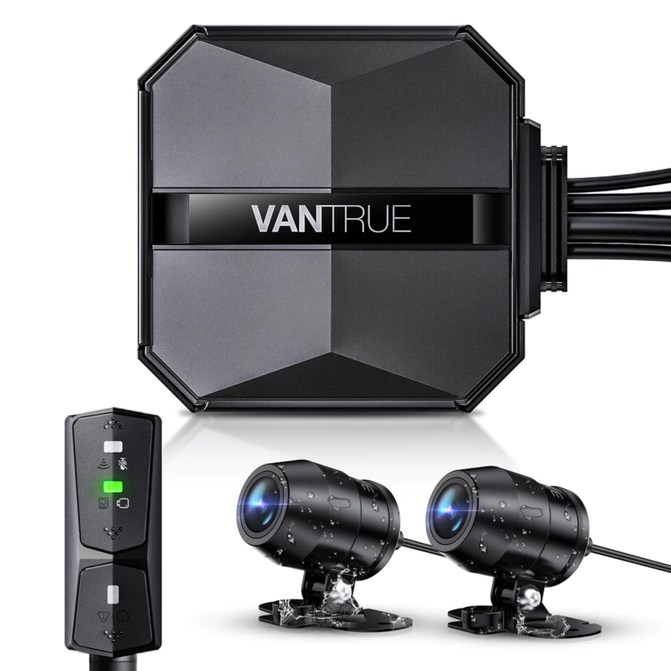 Vantrue Falcon (F1) Dual 4K + 1080p Motorcycle / UTV WiFi Dash Camera