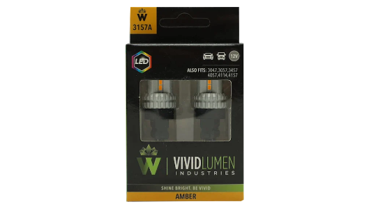 3157 Amber LED High Output Light Bulbs (Pair)