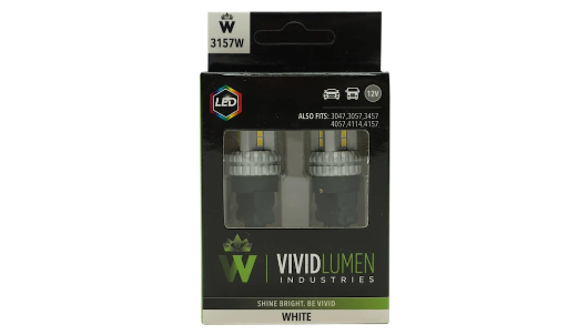 3157 White LED High Output Light Bulbs (Pair)