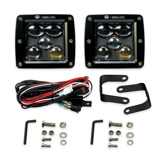 3" Driving Light Pods Kit V-Spec (SAE/DOT Approved)