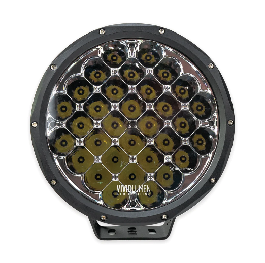 9" White Round Lights V-Spec  (SAE/DOT Approved)