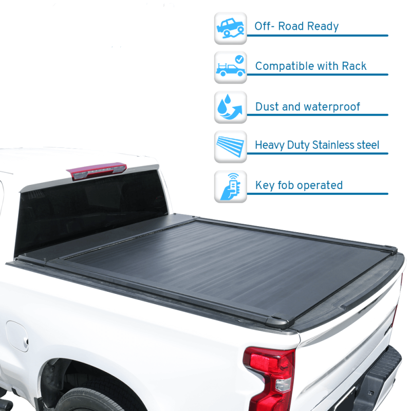 2007-2024 Chevrolet Silverado 1500 / GMC Sierra 1500 E-Power Electric Retractable Tonneau Cover