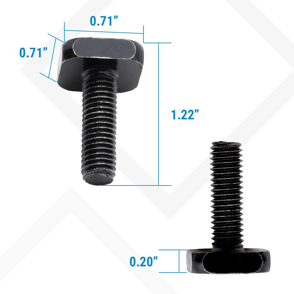 M8 T-Slot bolts w/ Washer Hex Nuts Truck2go 